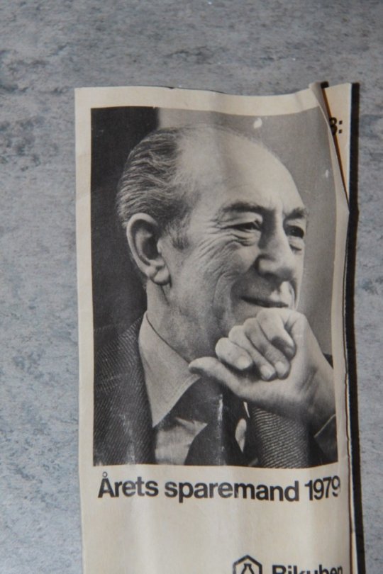 Årets sparemand 1979 fra Bikuben