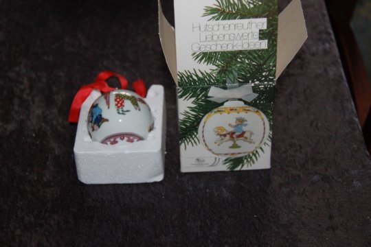 Hutschenreuter julekugle 1992 ligger i forkert kasse