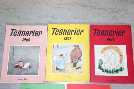 Tegnerier udgivet i 1944-45-47-49 og 50