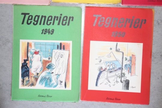 Tegnerier udgivet i 1944-45-47-49 og 50