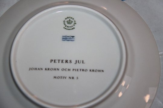 Royal Copenhagen Peters jul platte