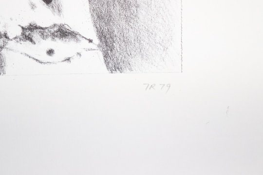 Signeret litografisk tryk
