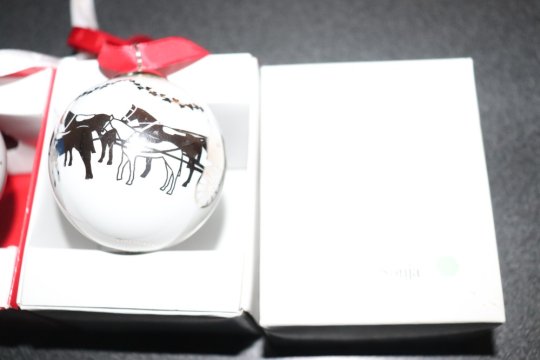   2 Porsgrund julekugler porcelæn