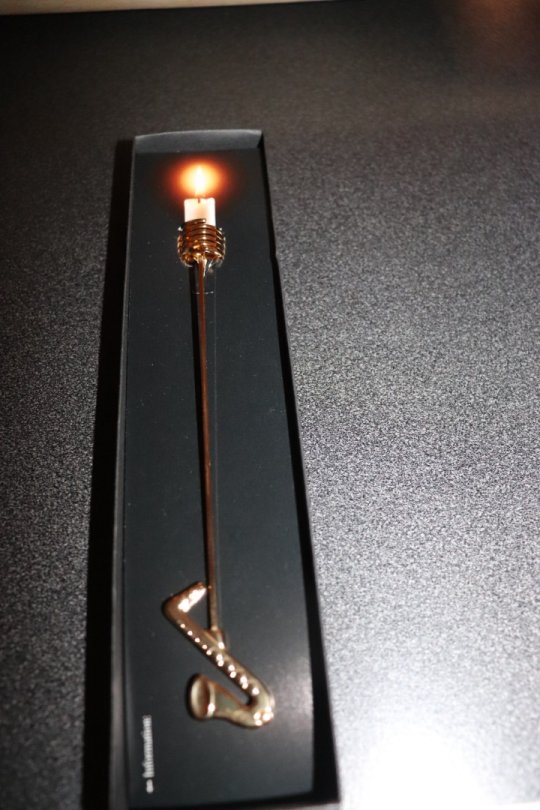 Georg Jensen lysholder saxofon