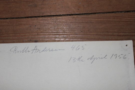 Croquis tegning fra 50'erne