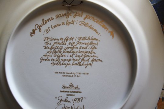 2 flotte juletallerkener/platter Bjørn Wiinblad