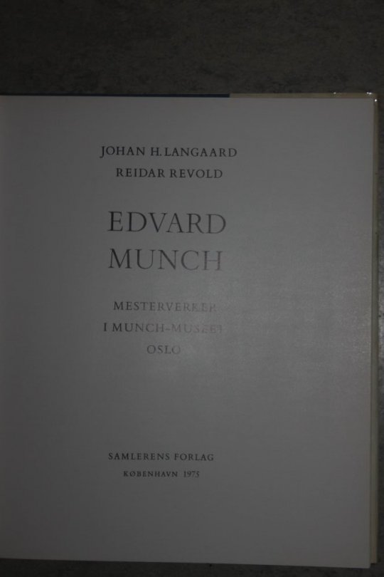 Kunstbog om Munch