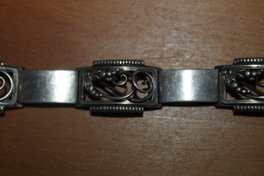 Smuk vintage sølv armbånd